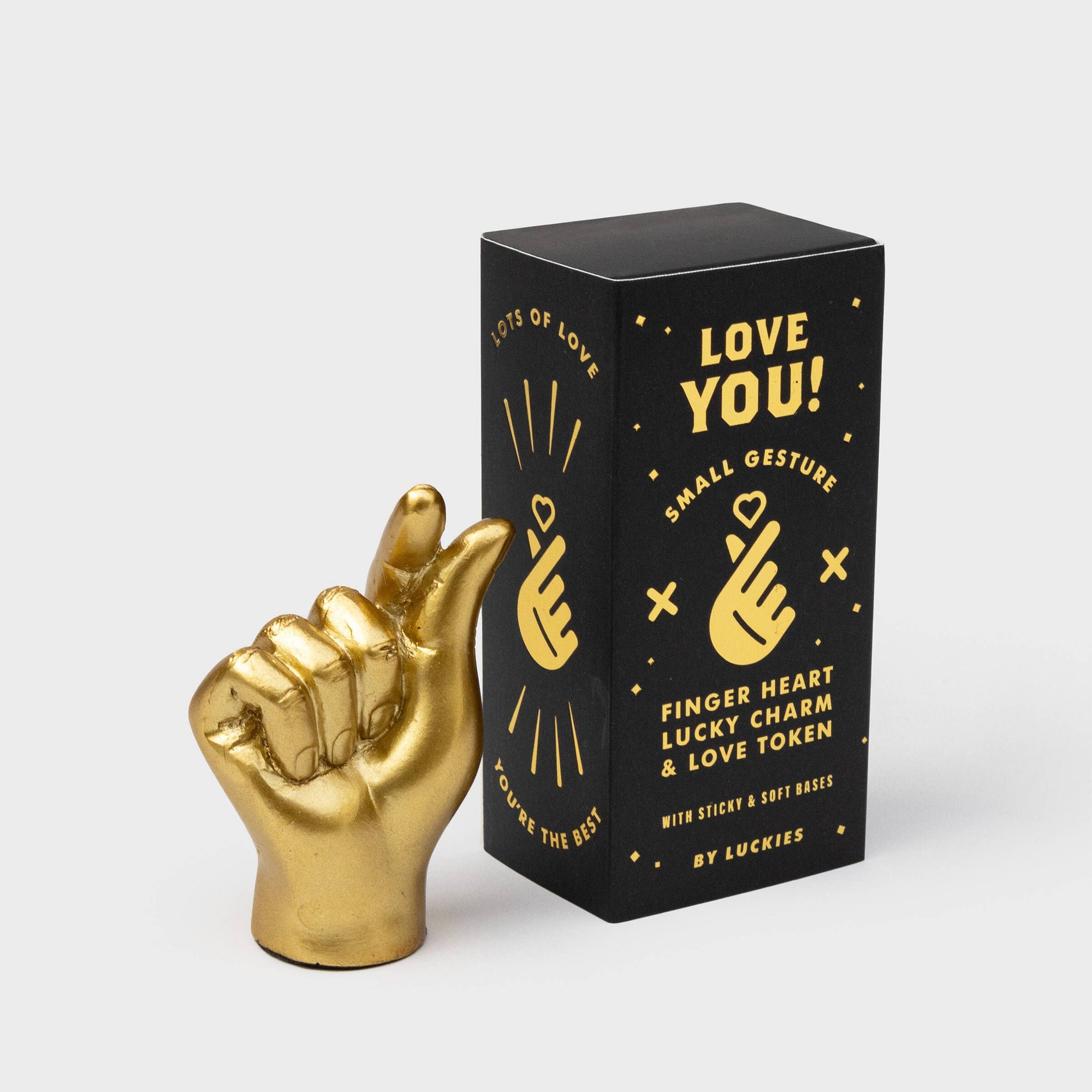 Love You Golden Fingers Mini Statue