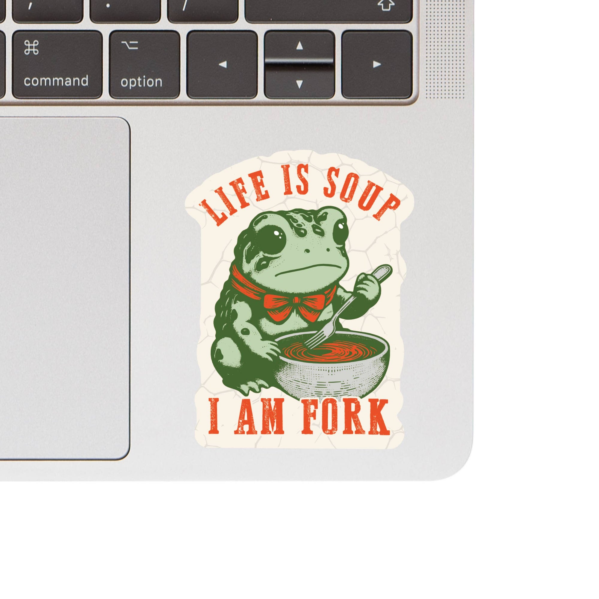 Funny Frog Soup Life Sarcasm Vinyl Sticker