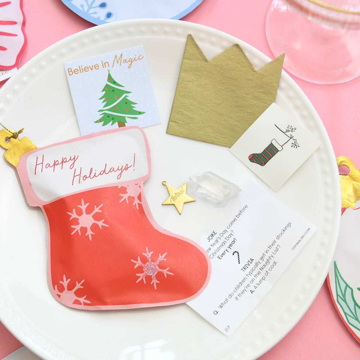 Christmas Tear-Open Surprise Pockets