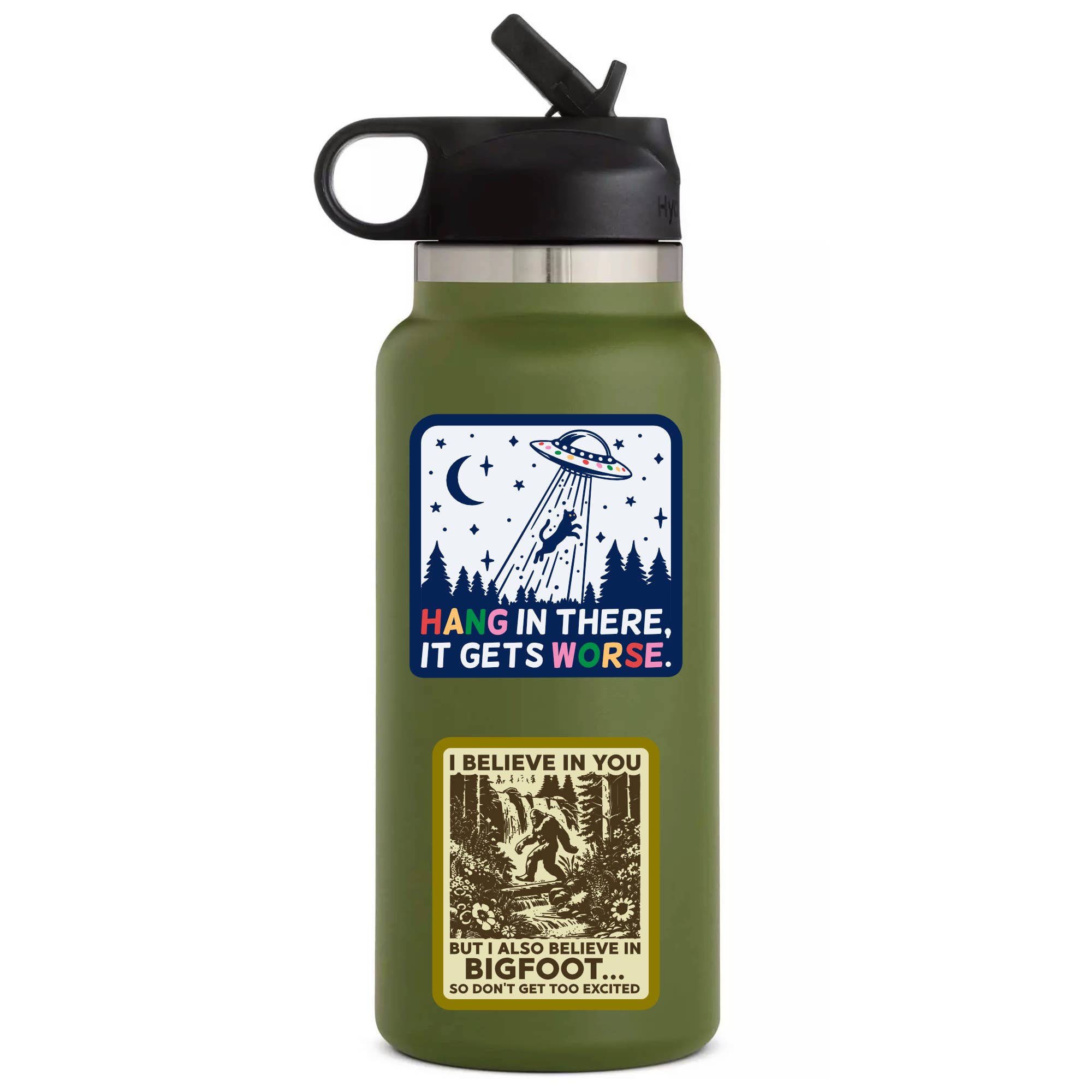 Bigfoot Sarcastic Cute Cryptoid Vinyl Sticker