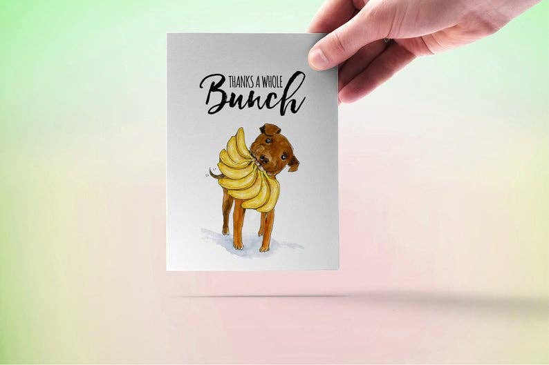 Banana Bunch Thanks - Funny Thank You Card