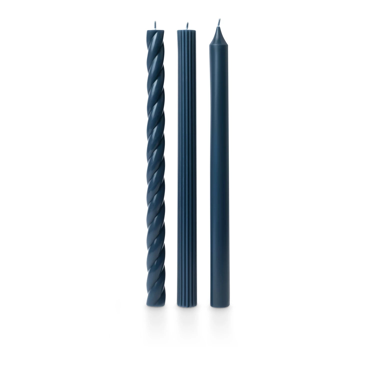 Textured Taper Candles - Assorted Colors