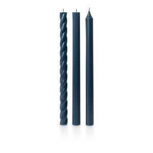 Textured Taper Candles - Assorted Colors