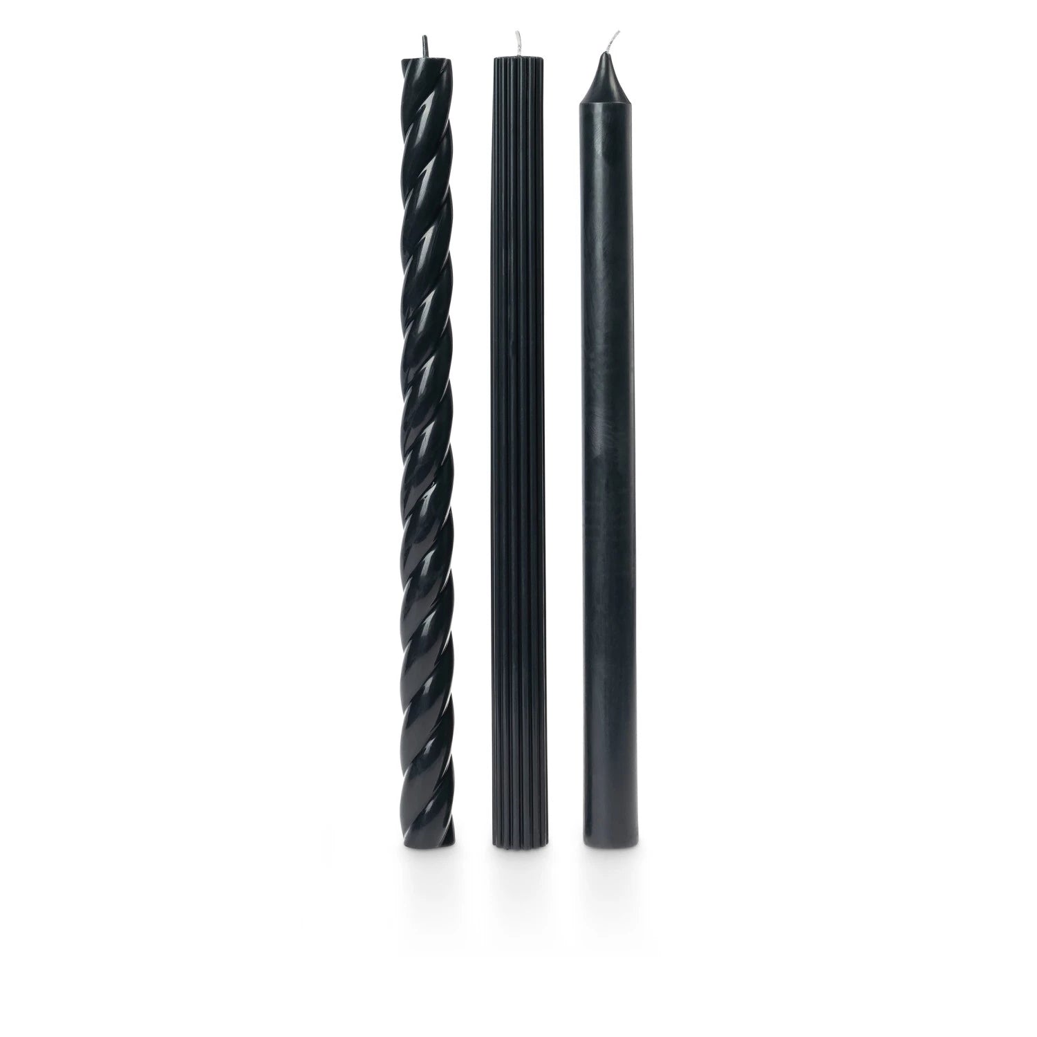 Textured Taper Candles - Assorted Colors