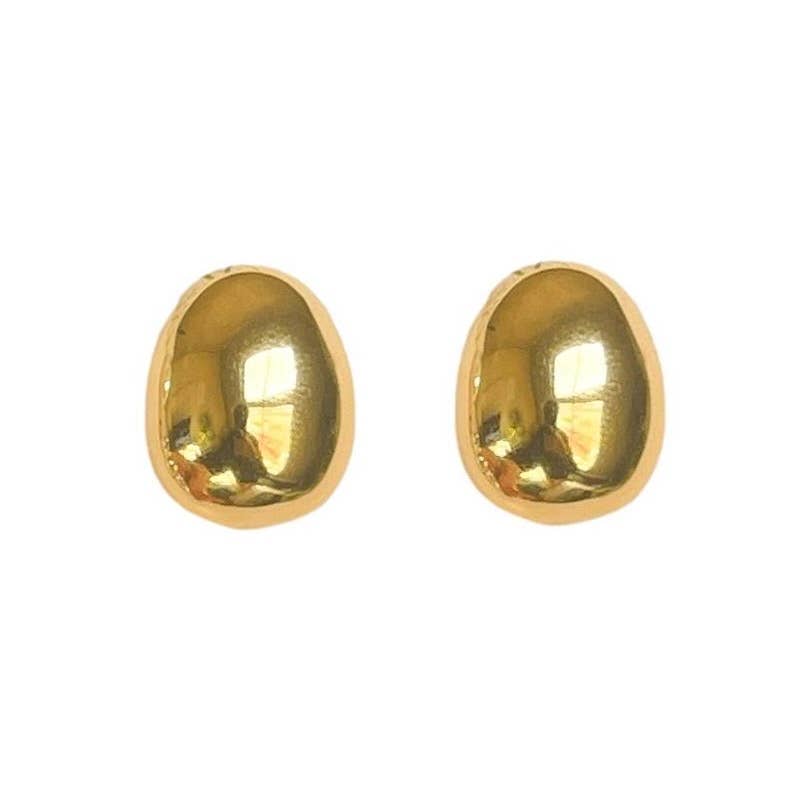Gold Gumdrop Earrings