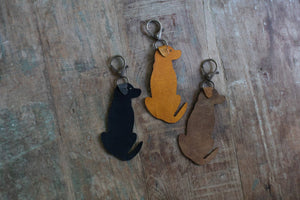 Leather Labrador Keychains