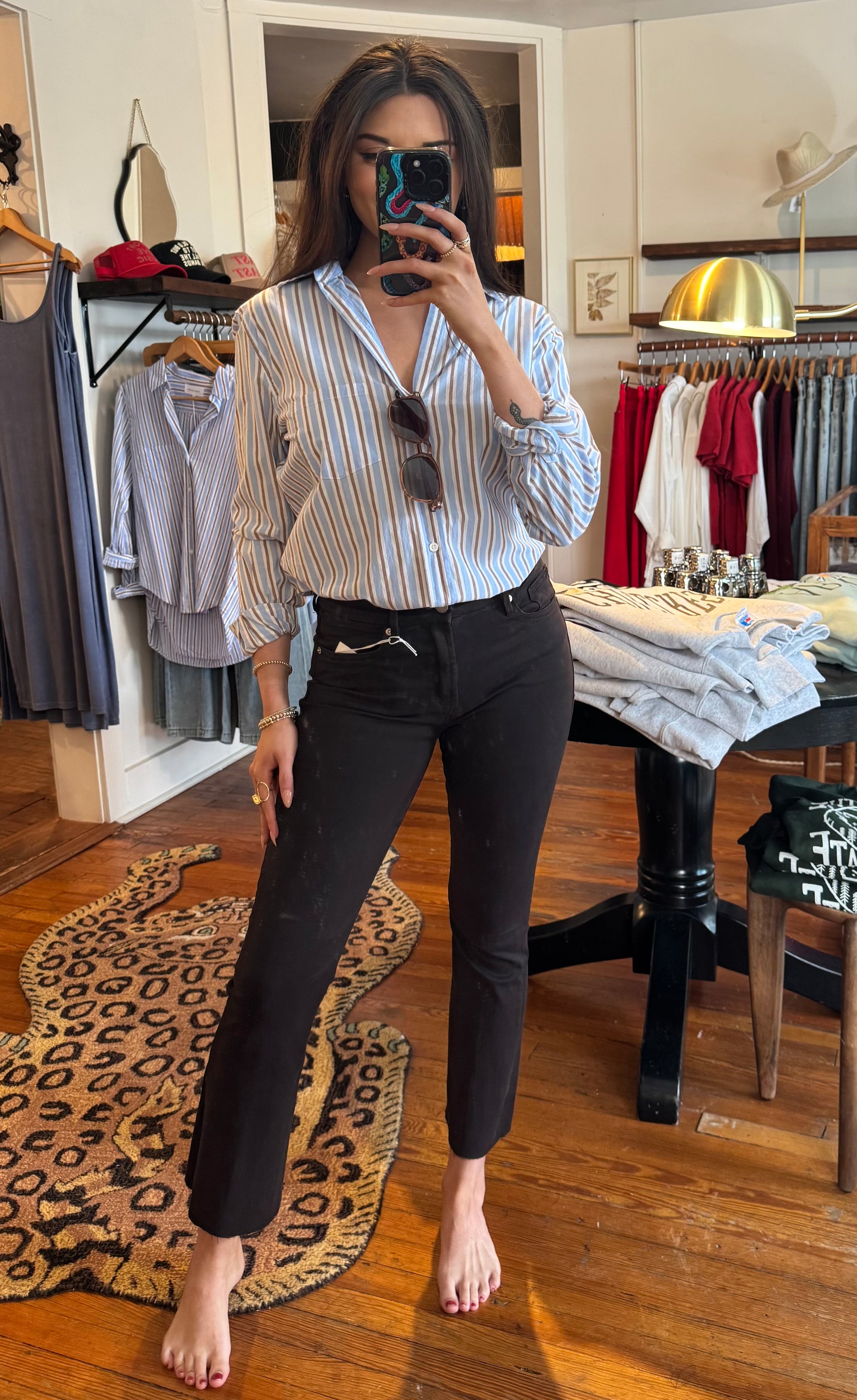 Campus Blue Stripe Galina Top