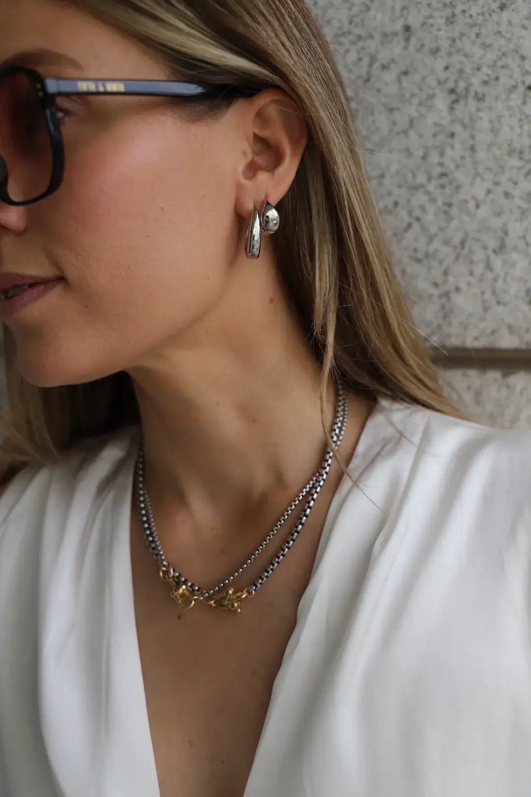 Mixed Metal Nova Chain Necklace