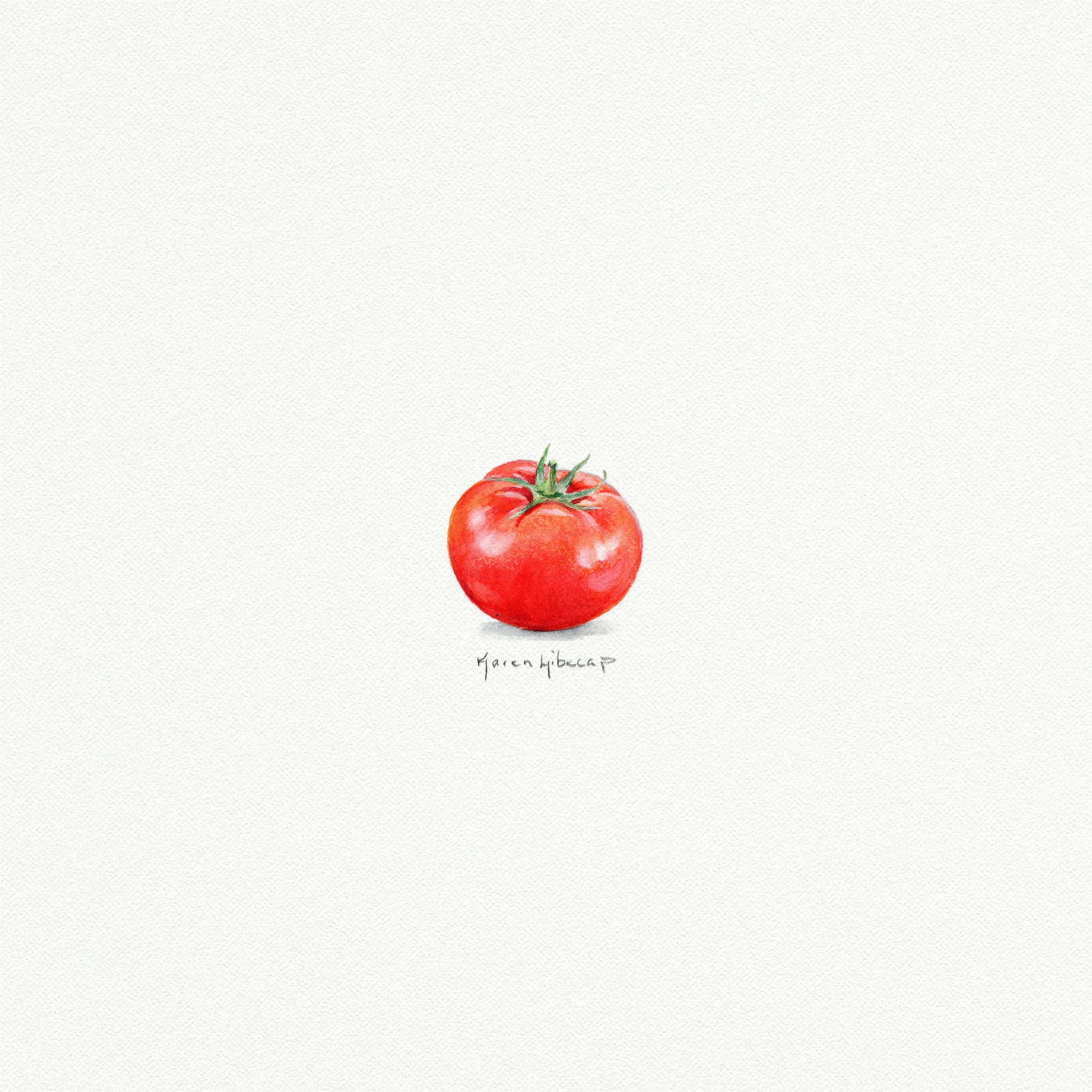 Tomato Miniature Watercolor Print