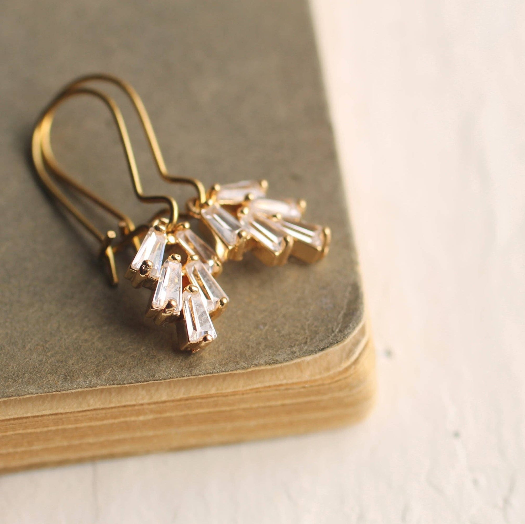 Art Deco Crystal Chrysler Earrings
