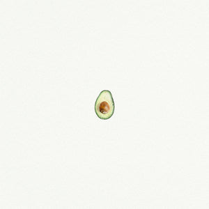 Avocado Miniature Watercolor Print