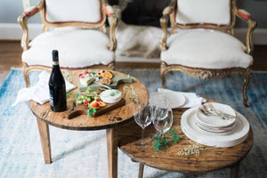 Found Wood Accent Tables