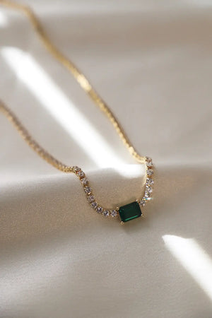 Heirloom Emerald Tennis Necklace