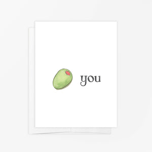 Olive You Love Card