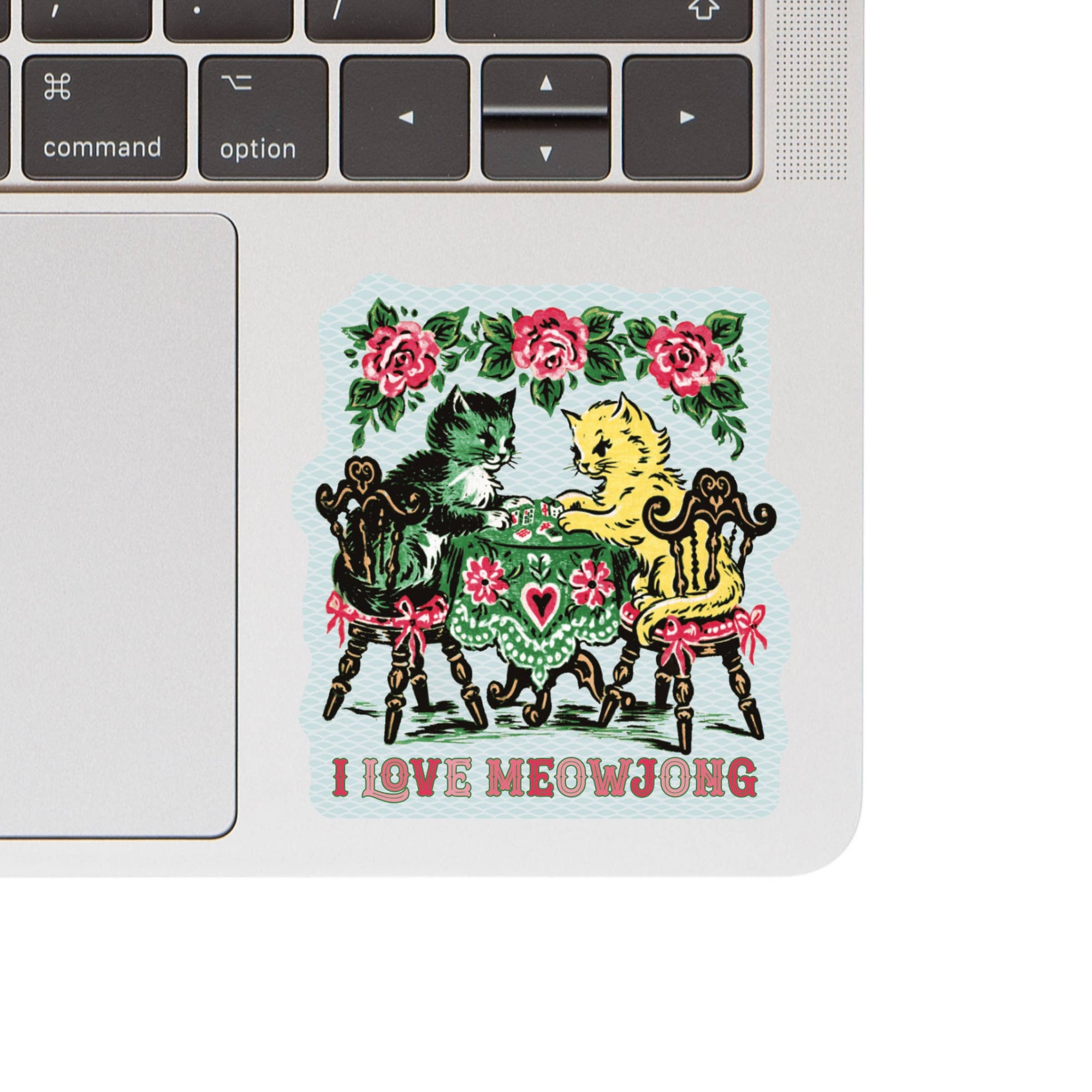I Love Meowjong Game Cats Vinyl Sticker