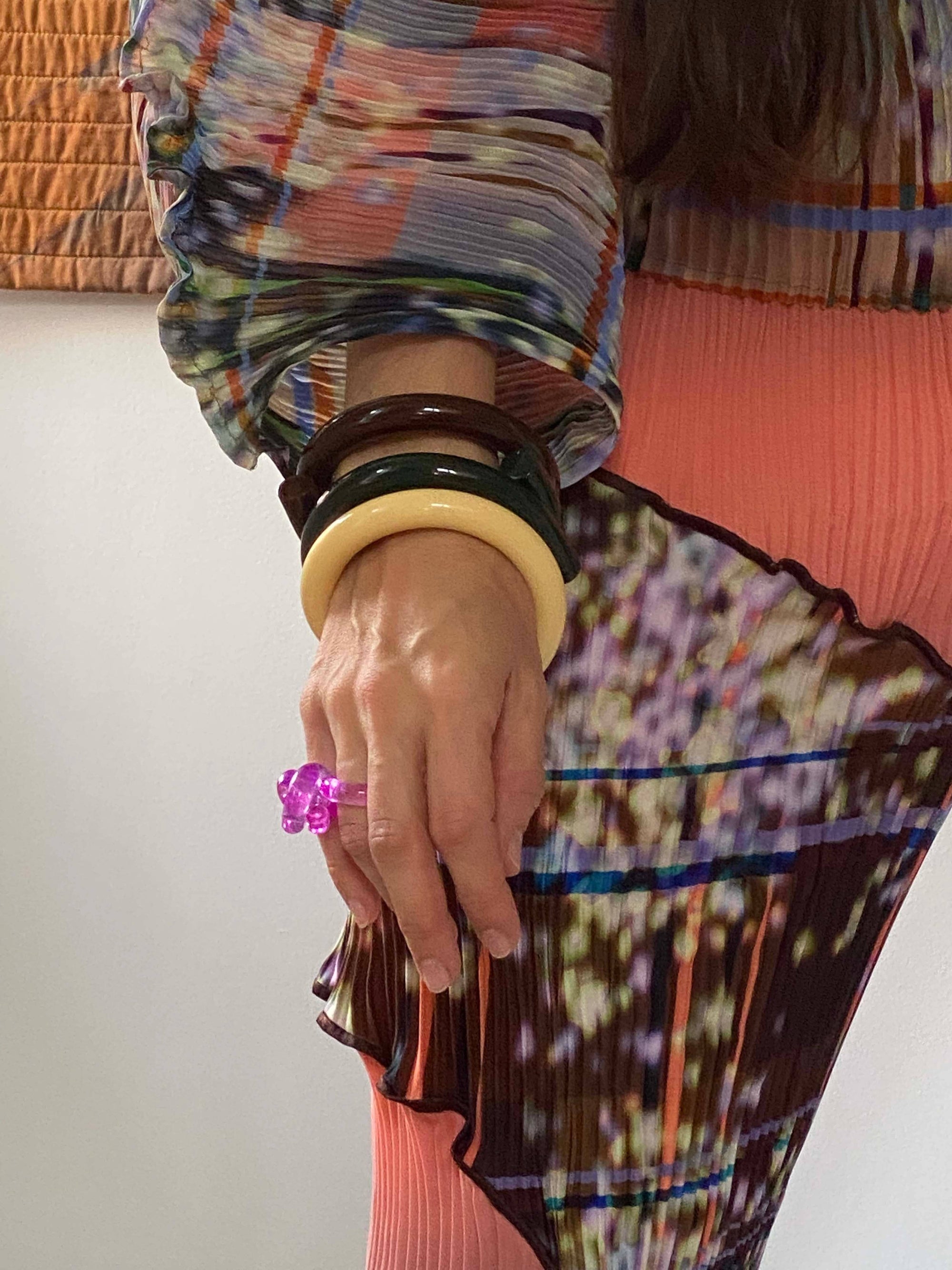 Lucite Knot Ring