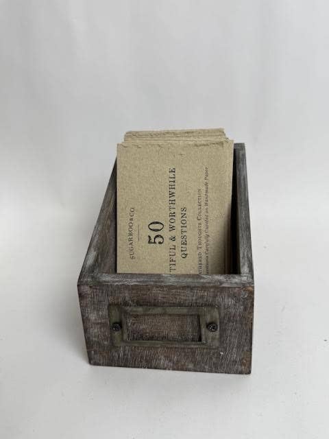 50 Gathered Thoughts - Beautiful And Worthwhile Questions - Box Turtle