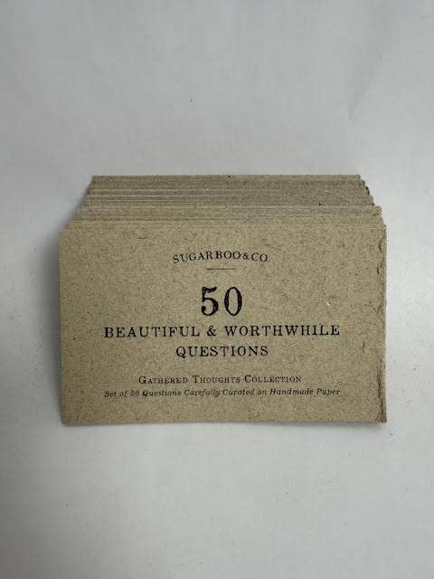 50 Gathered Thoughts - Beautiful And Worthwhile Questions - Box Turtle