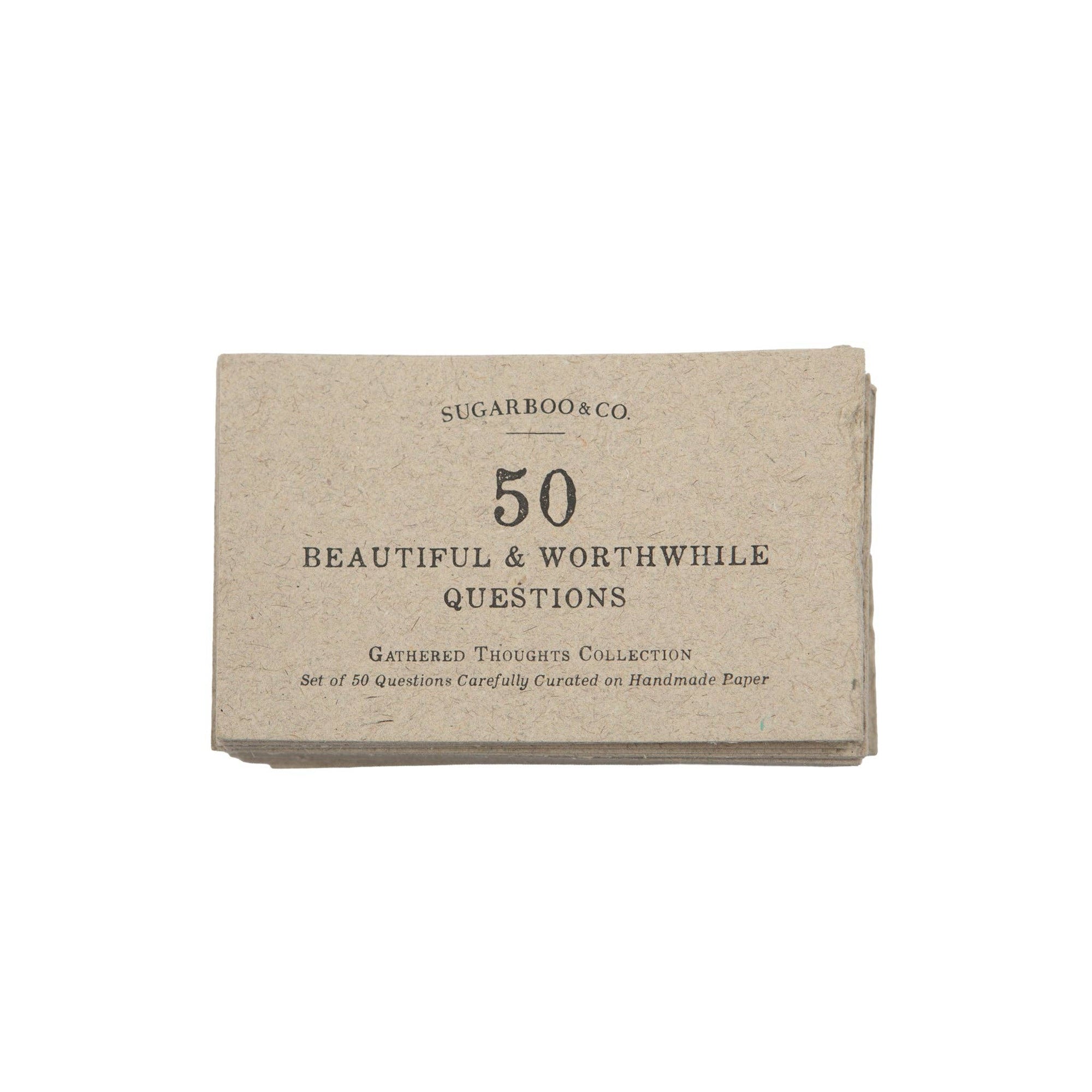 50 Gathered Thoughts - Beautiful And Worthwhile Questions - Box Turtle