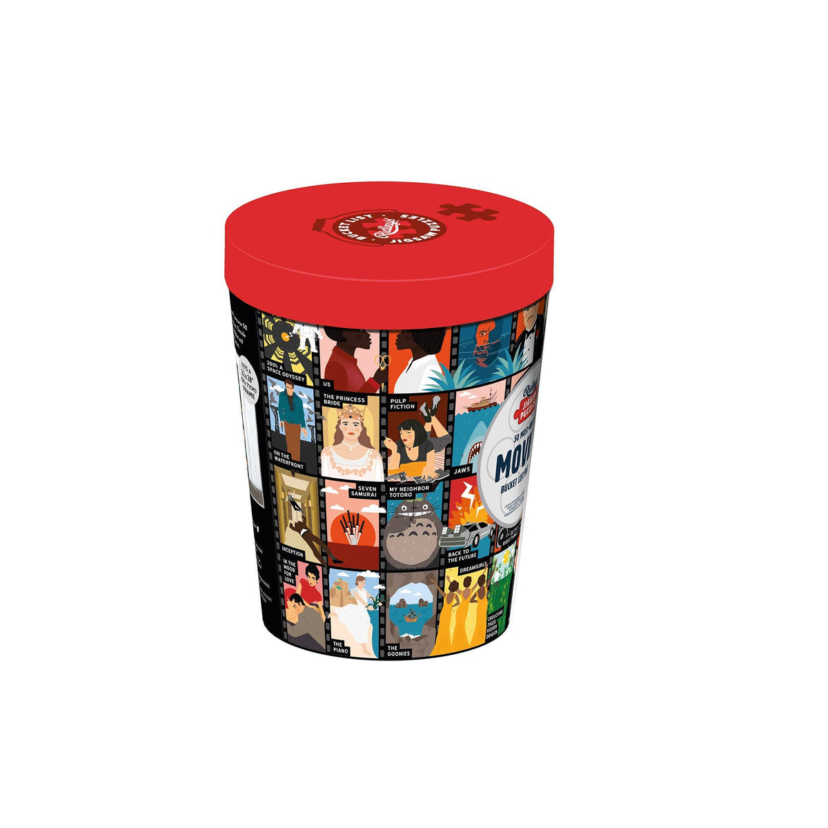 50 Must-Watch Movies Bucket List 1000-Piece Puzzle - Box Turtle