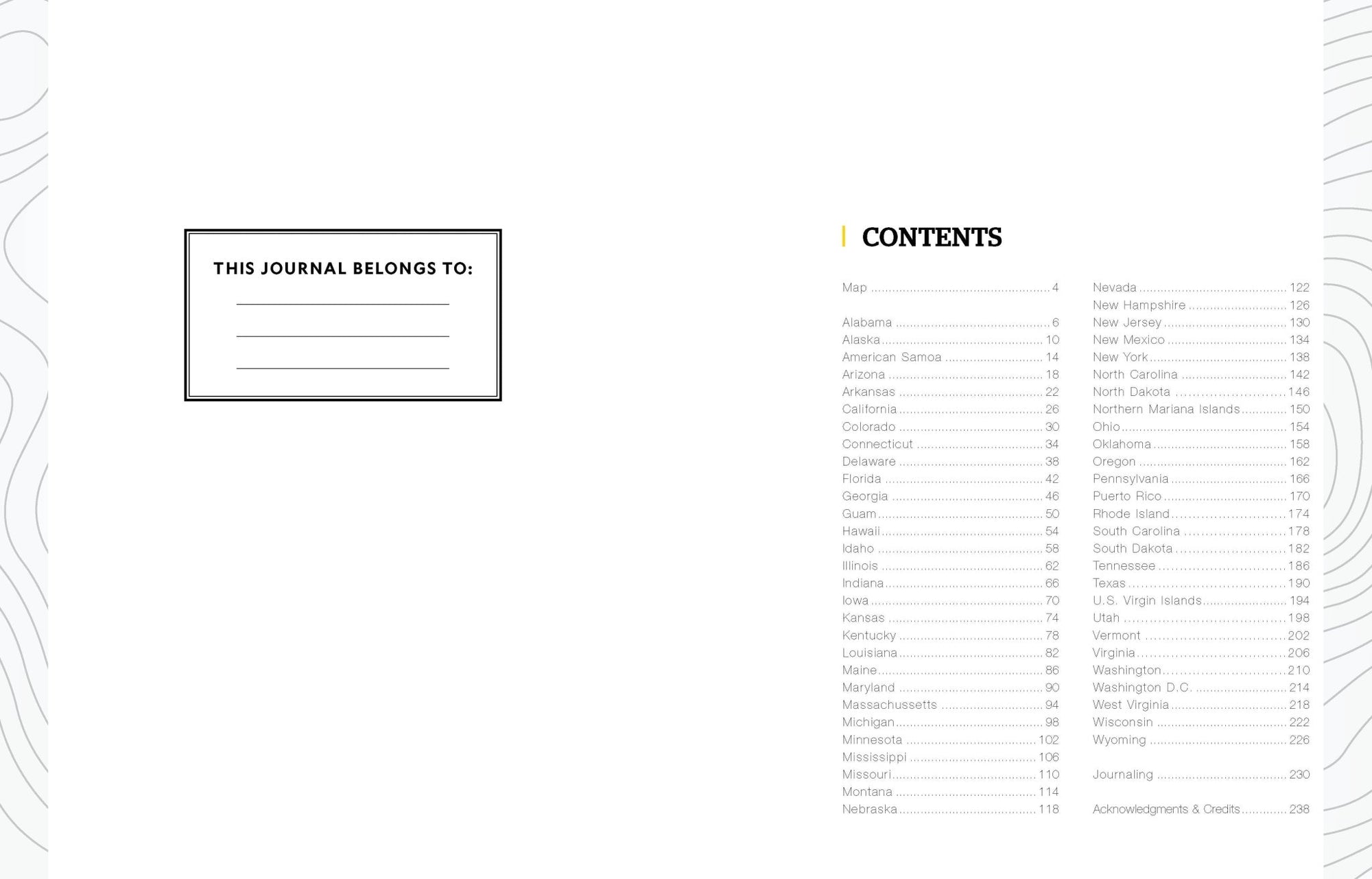 50 States 5000 Ideas Journal - Box Turtle