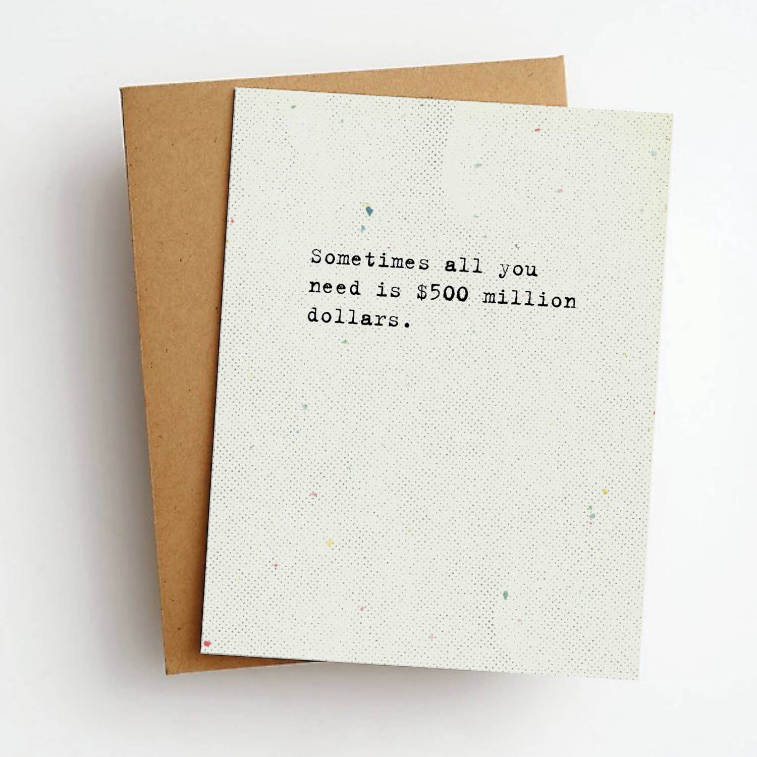 500 Million Funny Everyday Greeting Card - Box Turtle