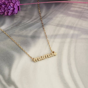 14kt Gold Mama Necklace