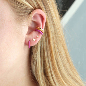 Gold Tiny Heart Studs