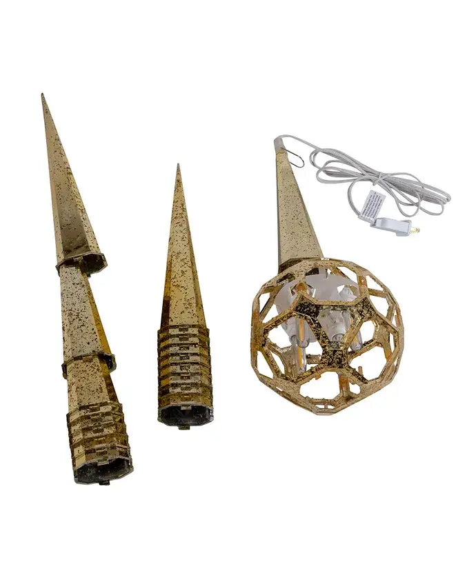 Gold Crack LED Moravian Star