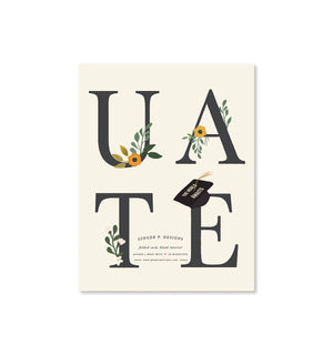 Grad Floral Greeting Card