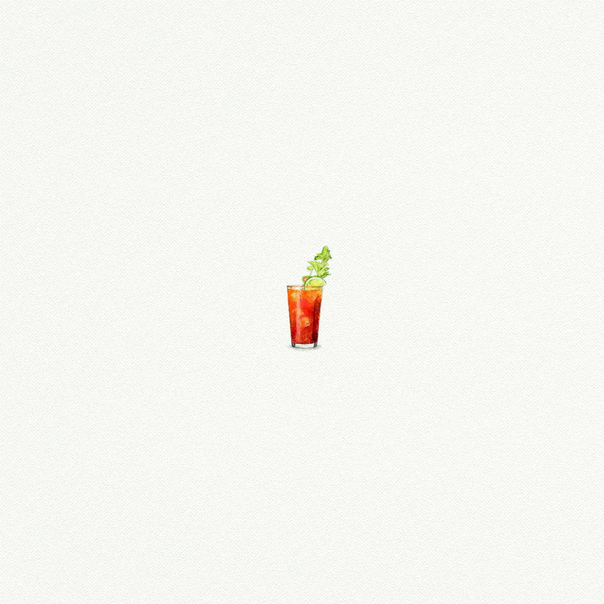Bloody Mary Miniature Watercolor Print