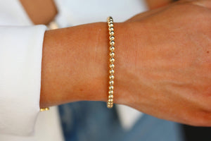 4MM Classic Ball Bead Bracelet