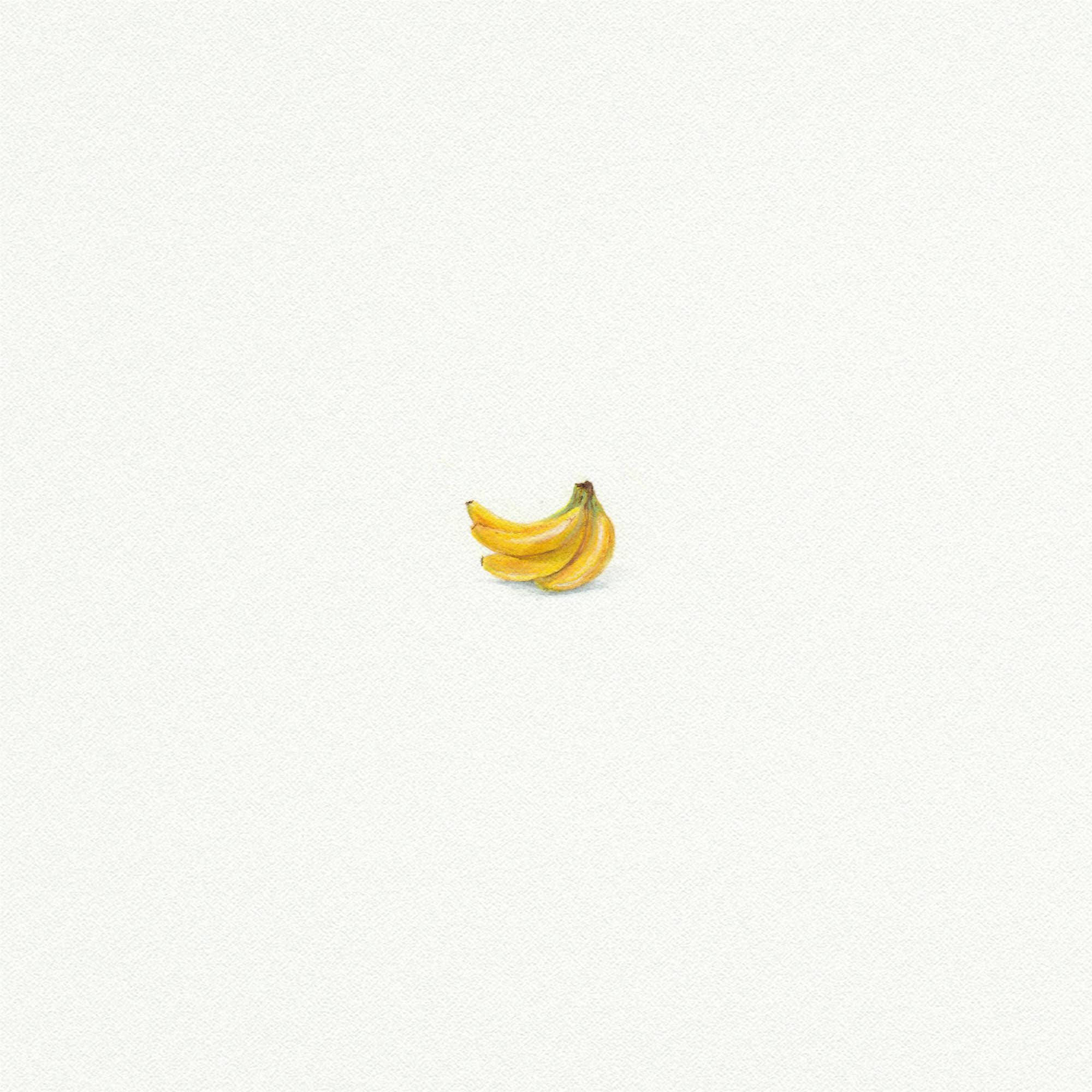 Bananas Miniature Watercolor Print