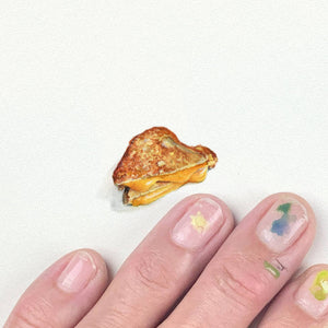 Grilled Cheese Sandwich Miniature Watercolor Print