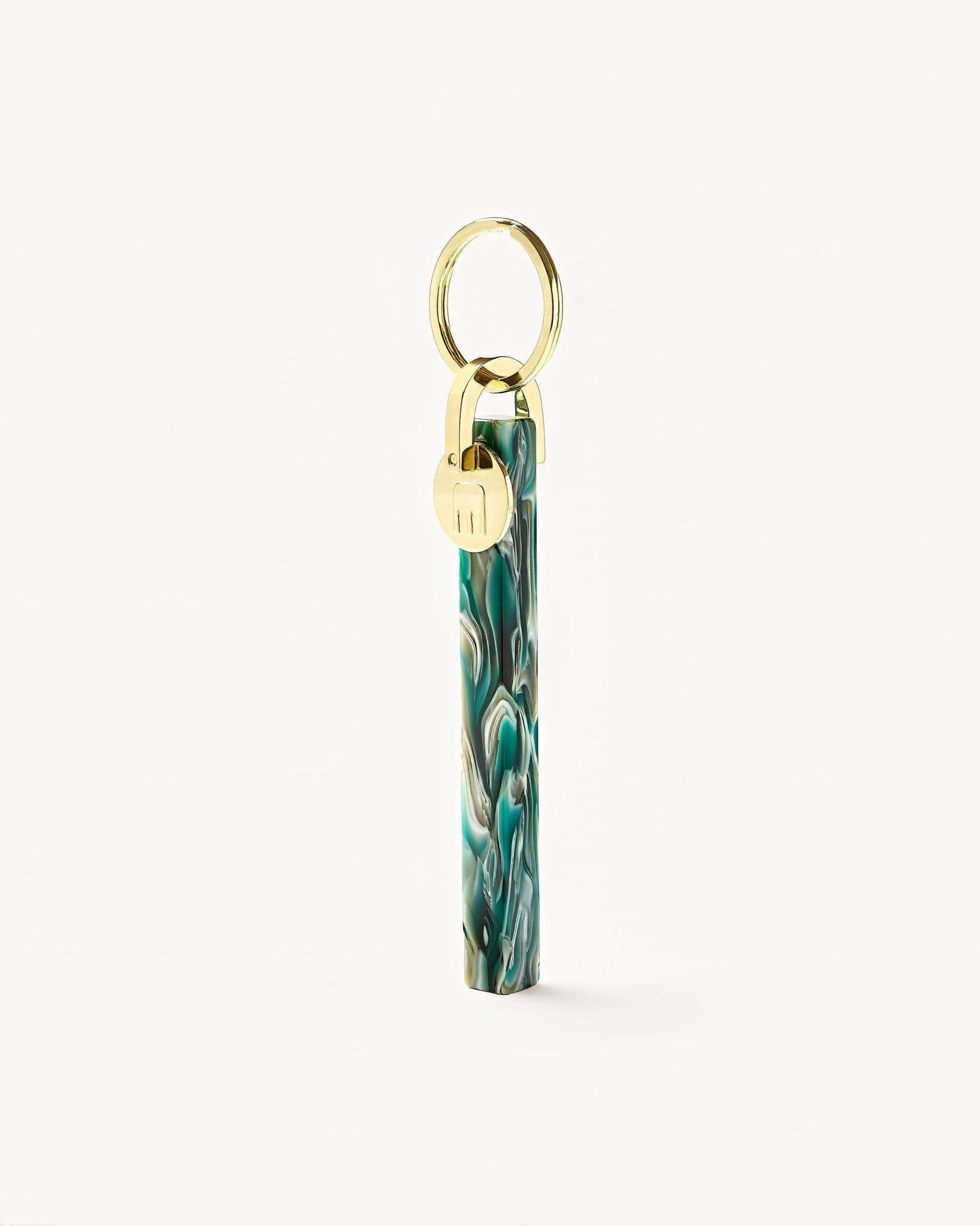 Stromanthe & Gold Bar Keychain