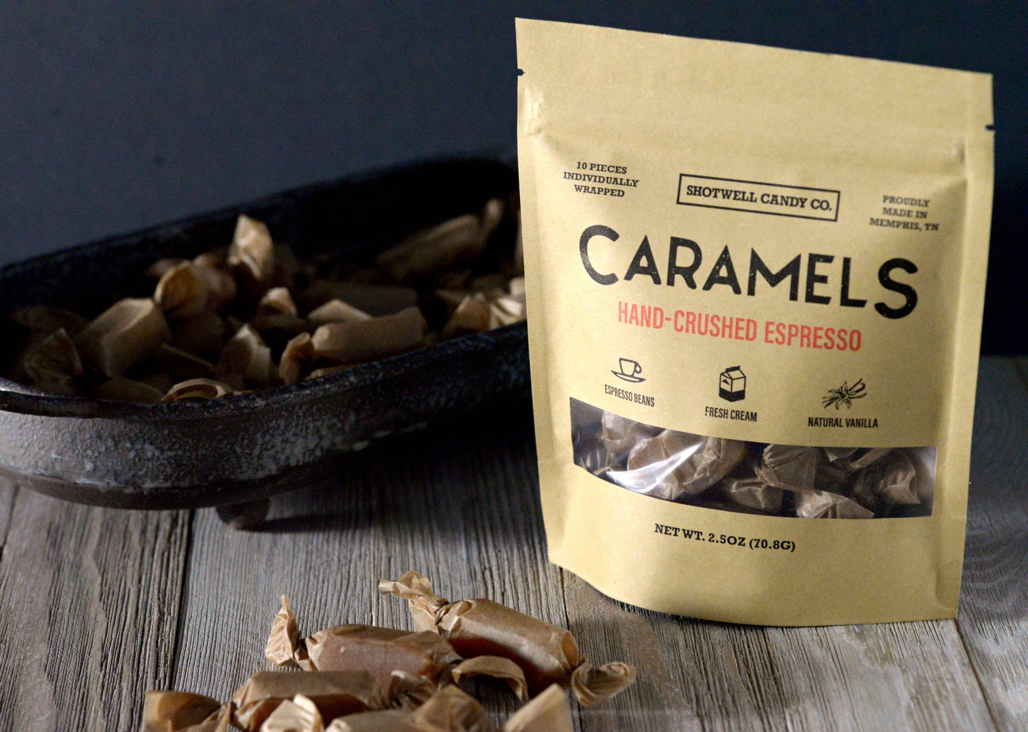 Hand Crushed Espresso Caramels