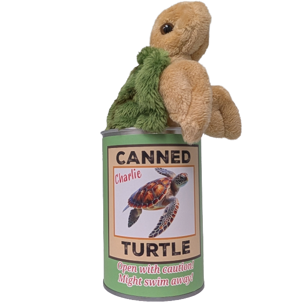 Canned Sea Turtle - Stuffed Animal