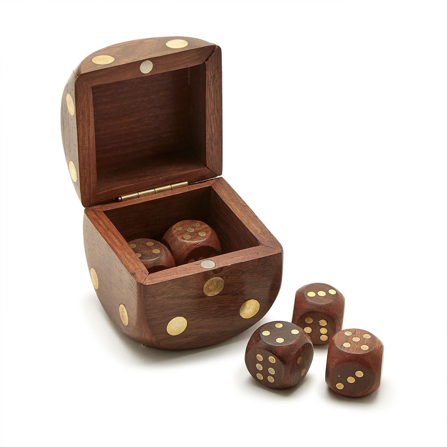 Wooden Dice Box
