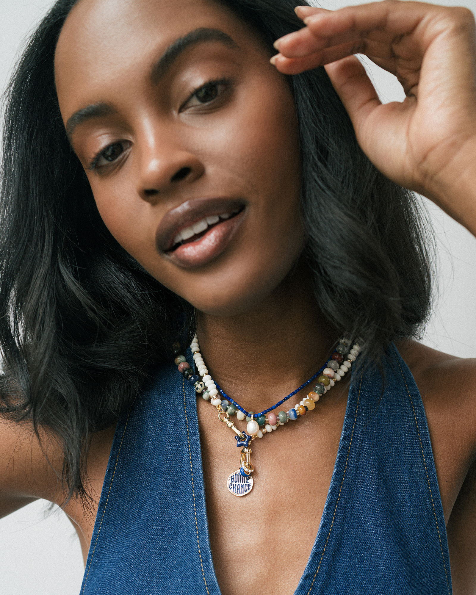 Coconut Sonia Gemstone Necklace