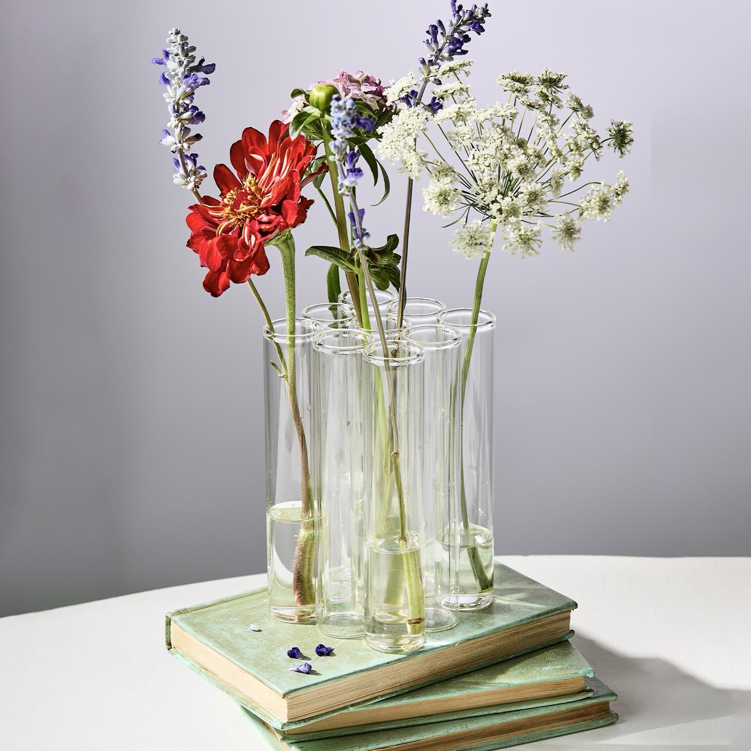 Connected Tube Flower Vase