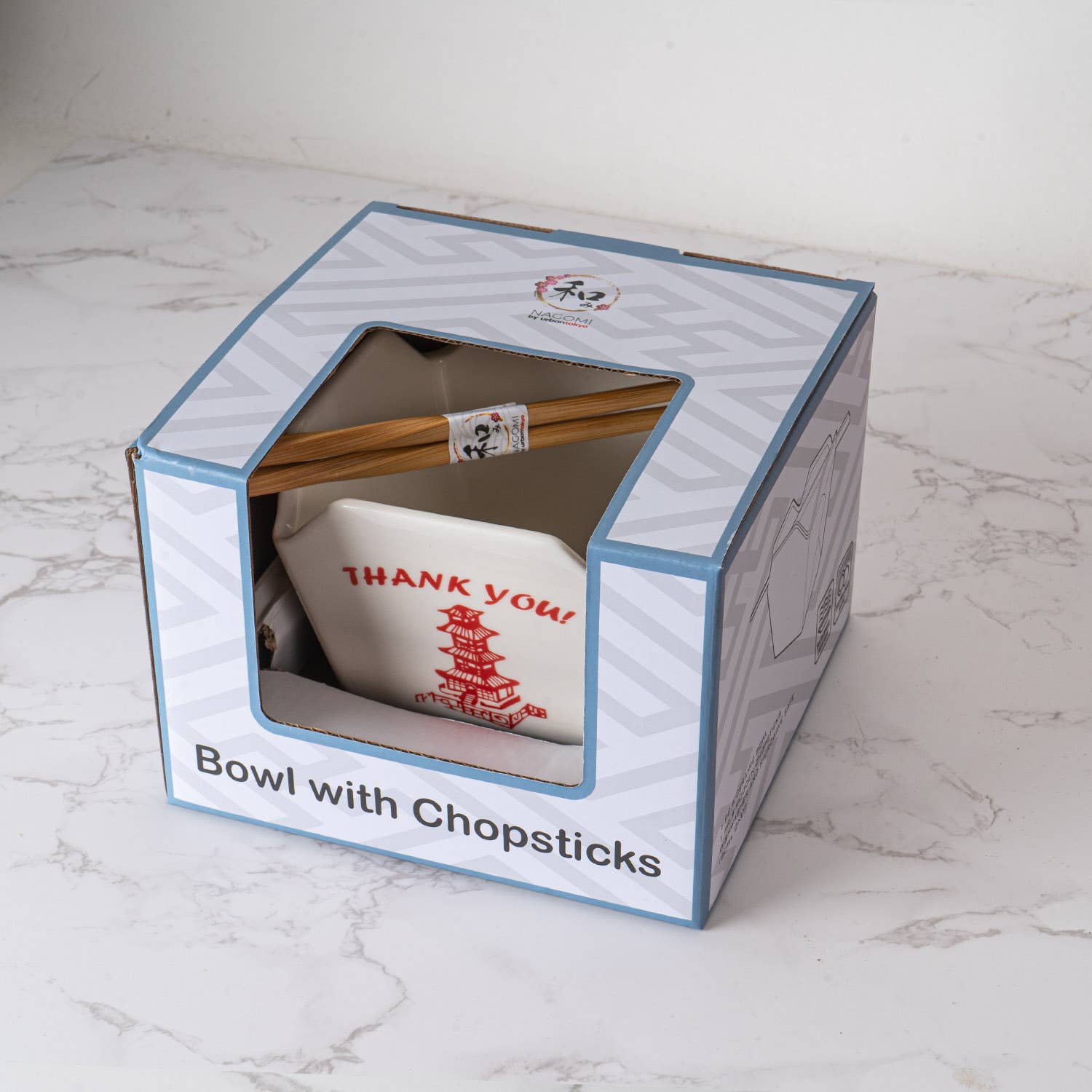 Takeout Box Serving Bowl With Chopsticks
