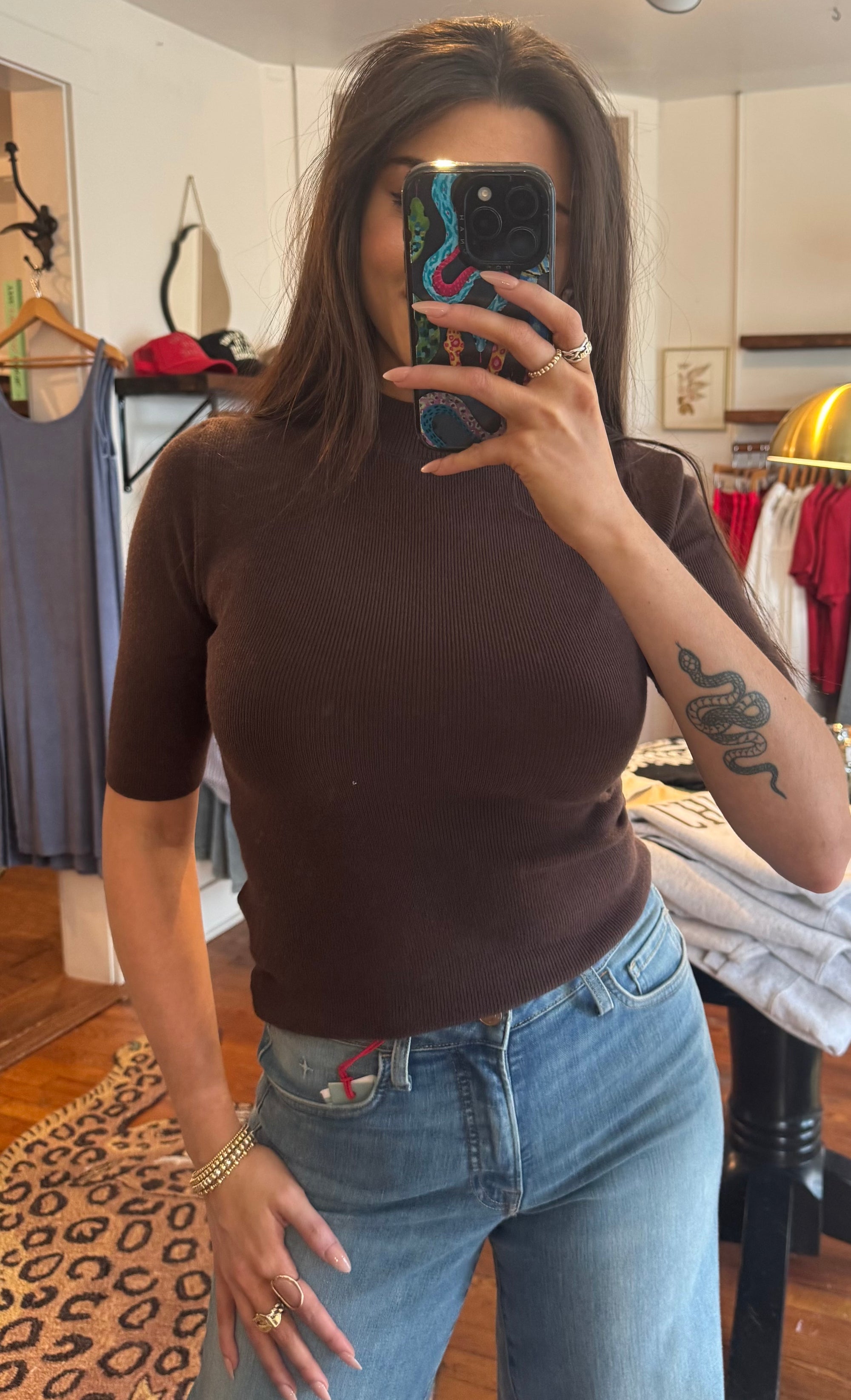 Chocolate Knitted Sweater