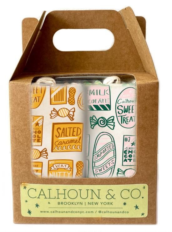 Sweet Treat Screen Printed Tea Towel