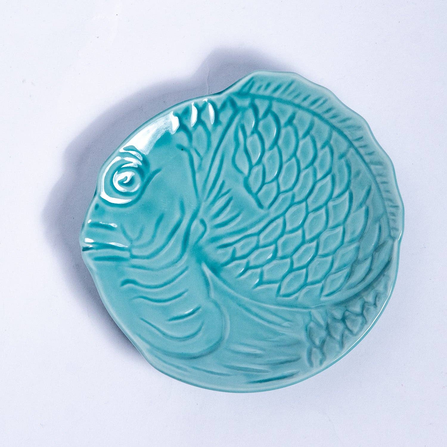 Meisen Pottery Tai Sea Bream Shaped Porcelain Plate
