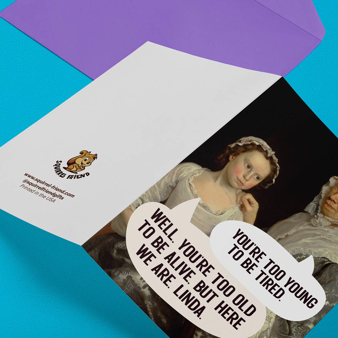 Here We Are, Linda Birthday Card