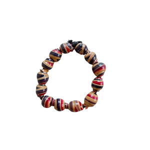 Mixed Recycled Cassette Tape Bracelet
