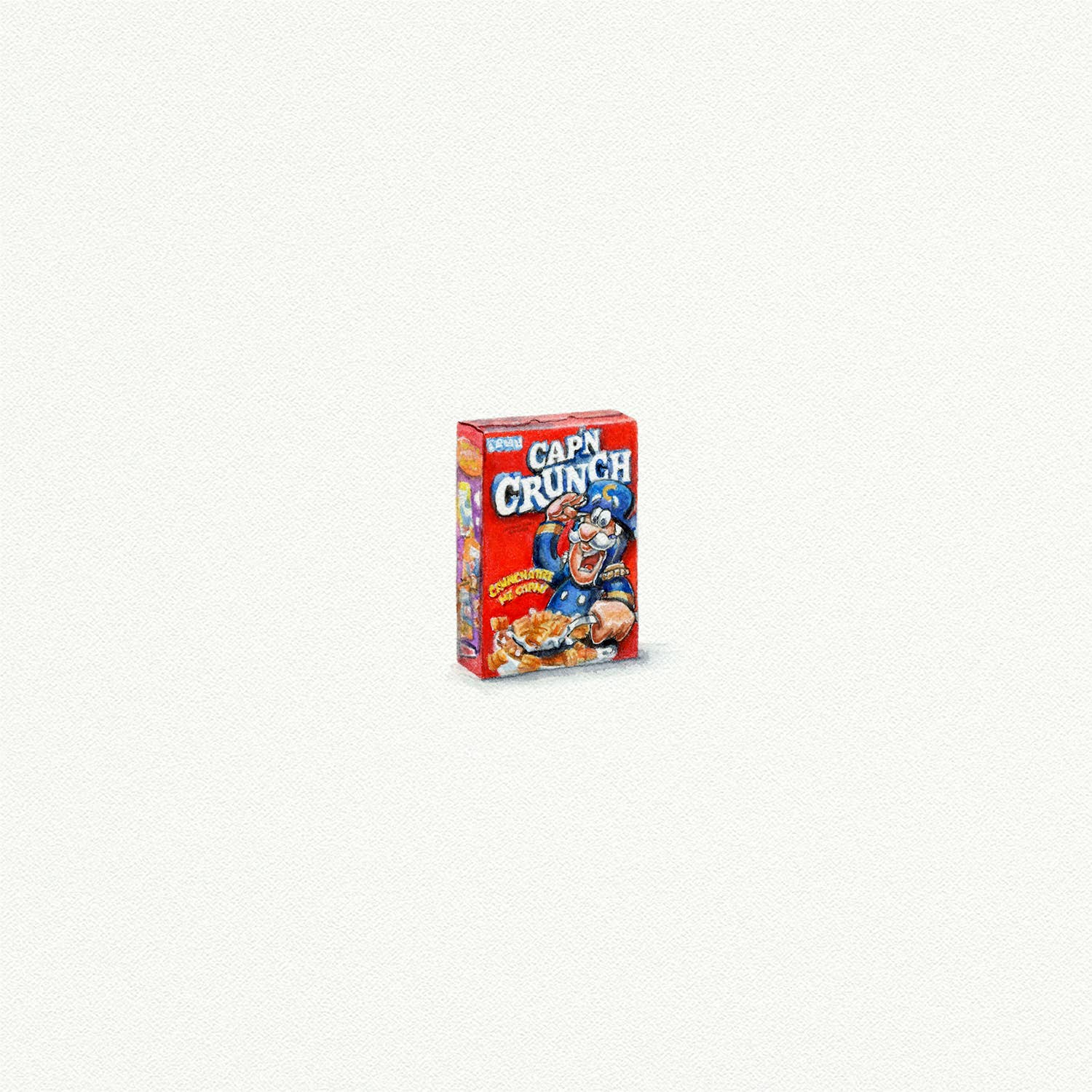 Cap'n Crunch Cereal Box Miniature Watercolor Print