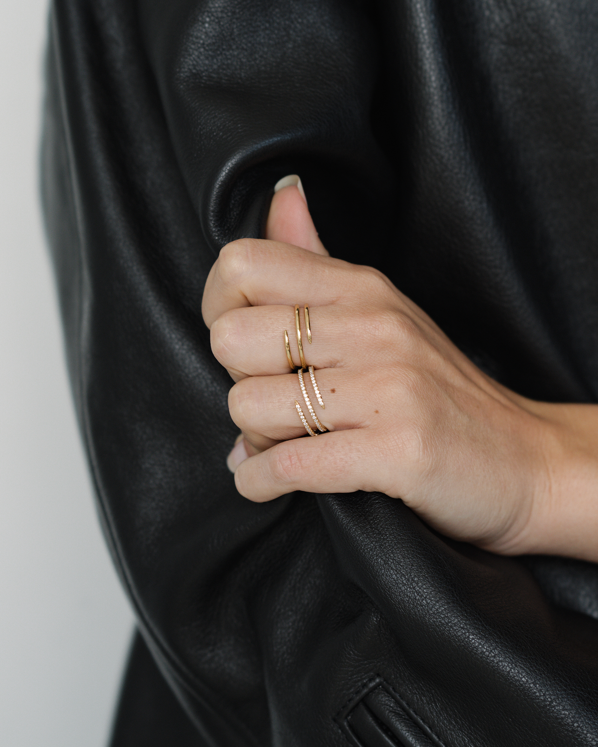 Gold Greer Spiral Ring
