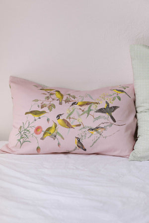 Yellow Birds Pillowcase Set
