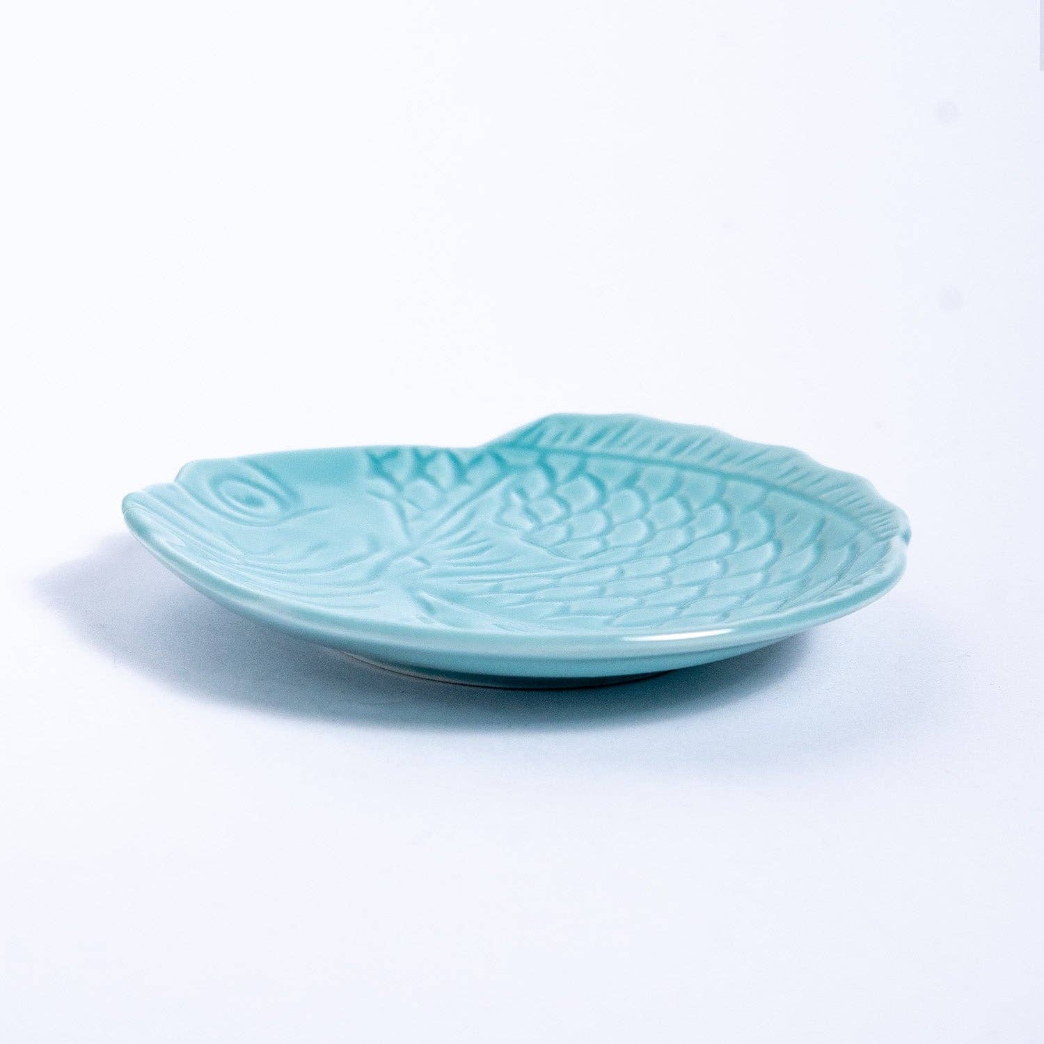Meisen Pottery Tai Sea Bream Shaped Porcelain Plate